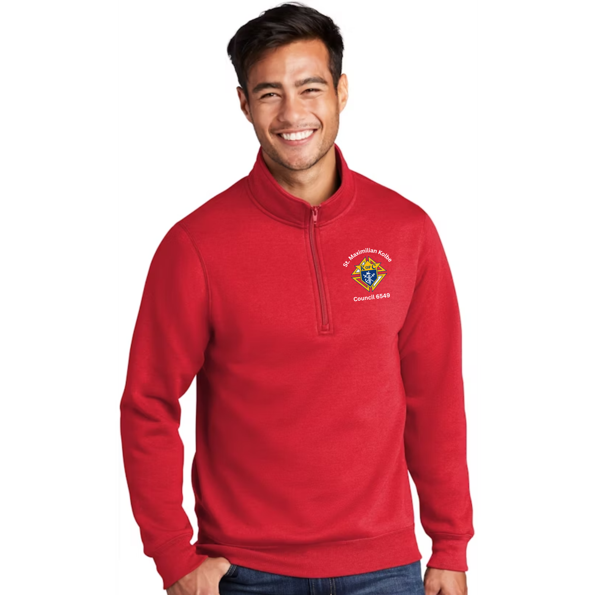 St. Maximilian 1/4 Zip Core Fleece Pull-over Sweat Shirt